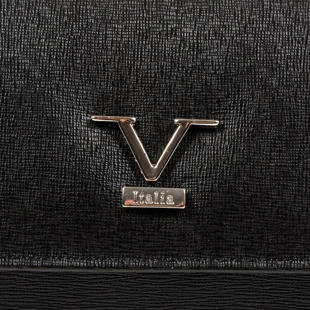 Bolso de mano para mujer V 1969 Italia, color negro, Panamá