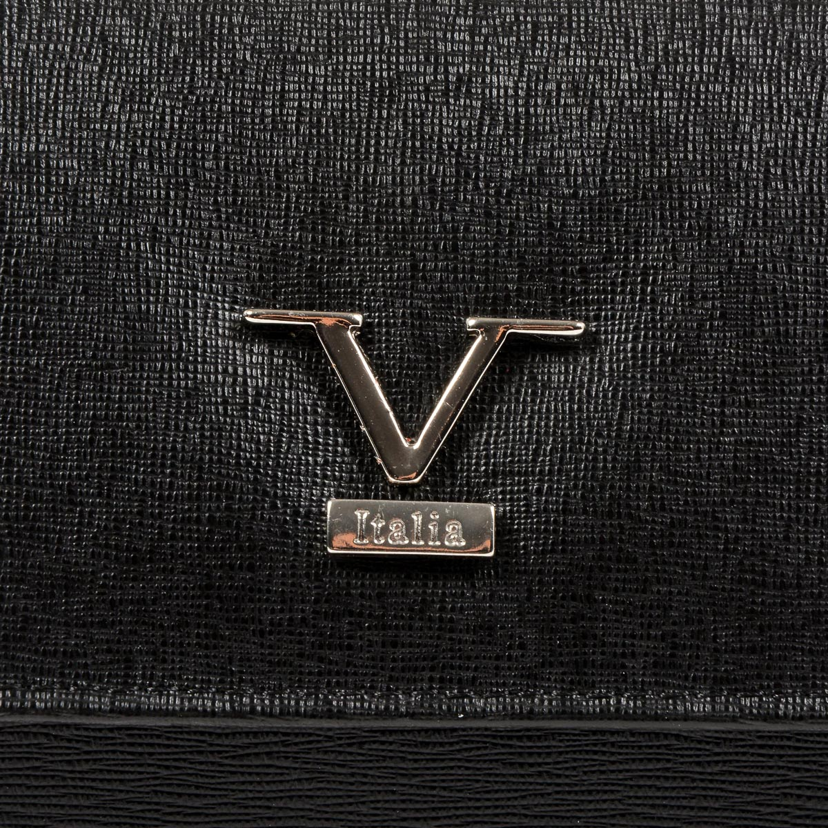 Bolso de mano para mujer V 1969 Italia, color negro, Panamá