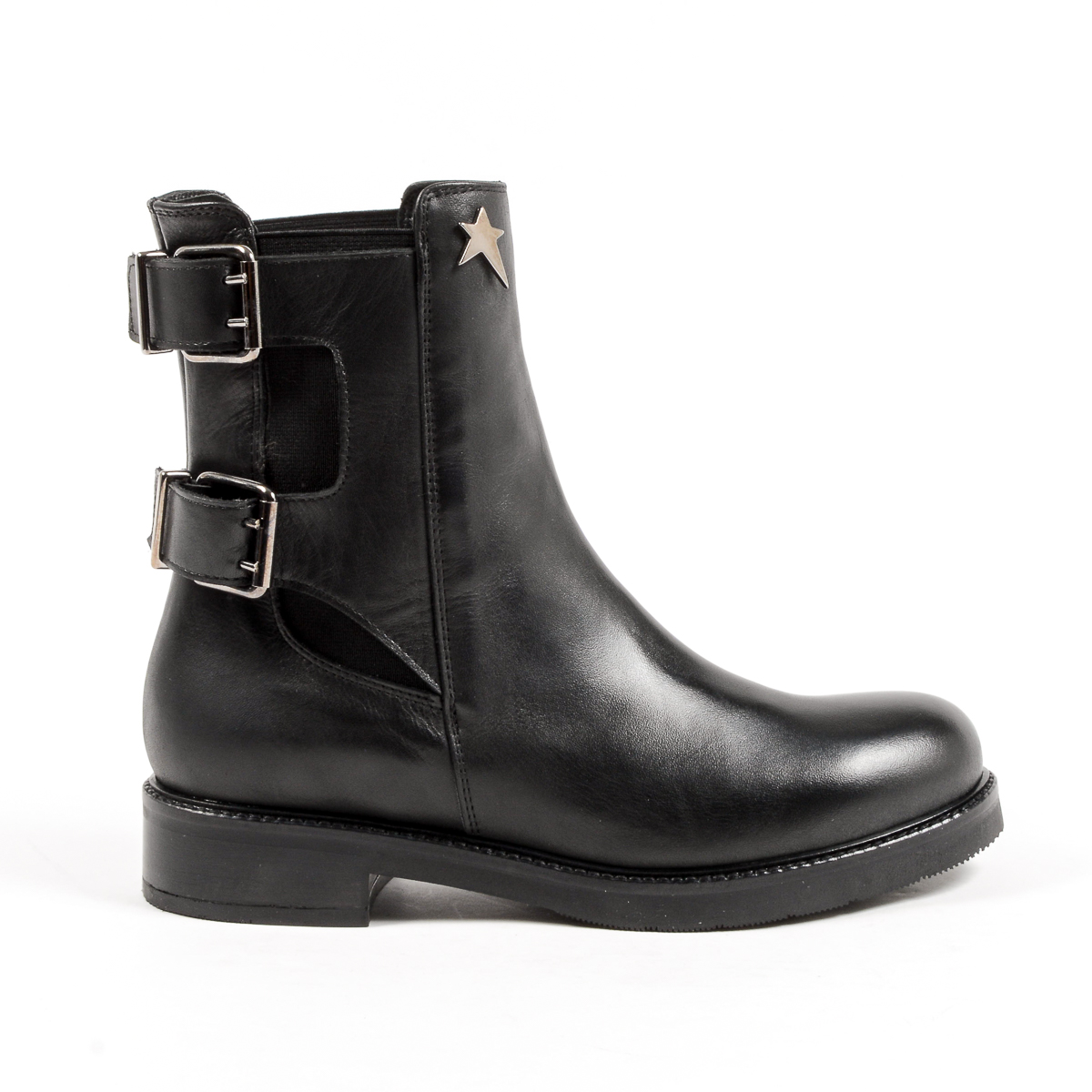 Andrew Charles Womens Short Boot Black LINDA
