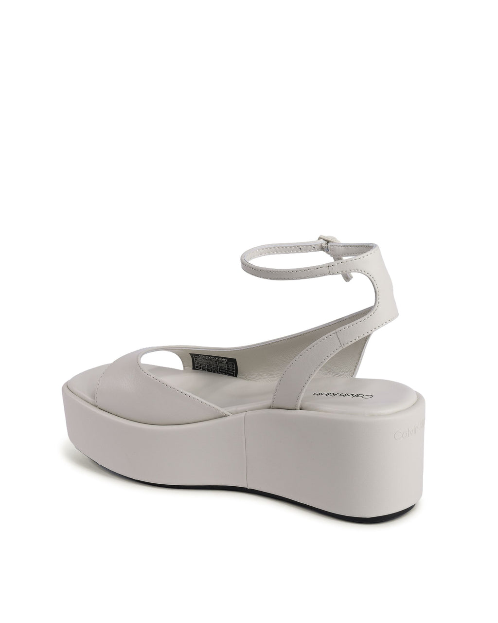 Calvin Klein - Sandalias de cuña para mujer, color beige, HW0HW01950ACG
