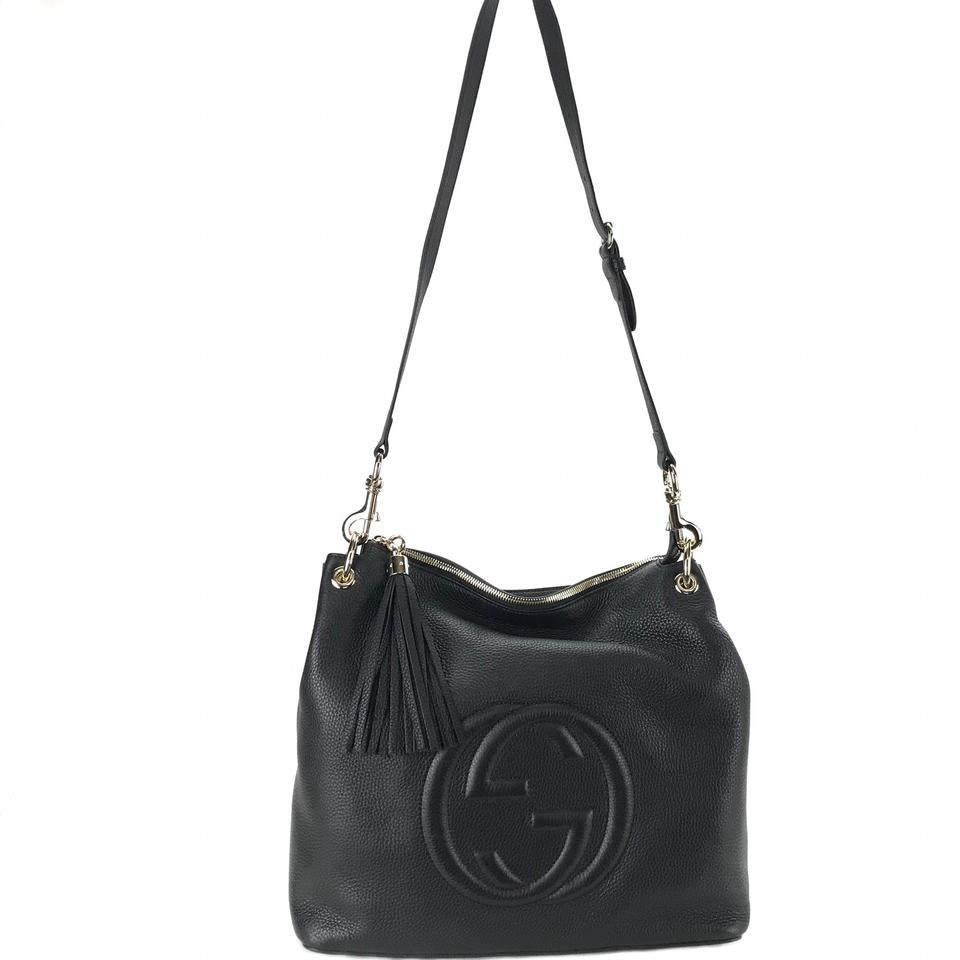 Bolso tote Gucci Soho de piel negro