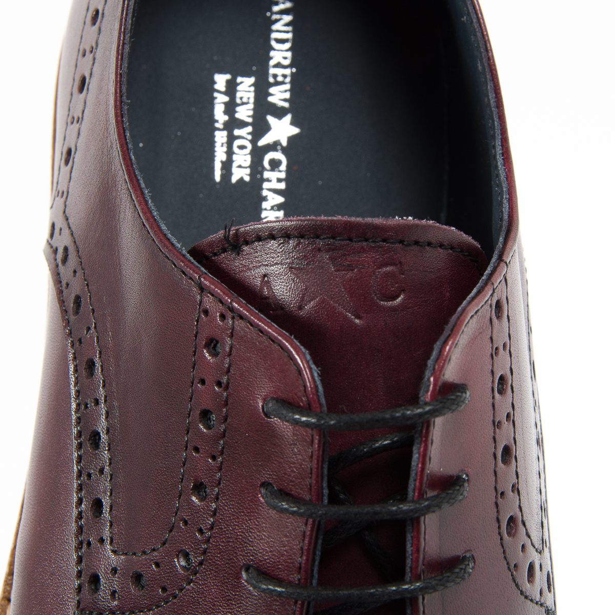 Andrew Charles - Zapatos brogue para hombre, color burdeos, EDWIN