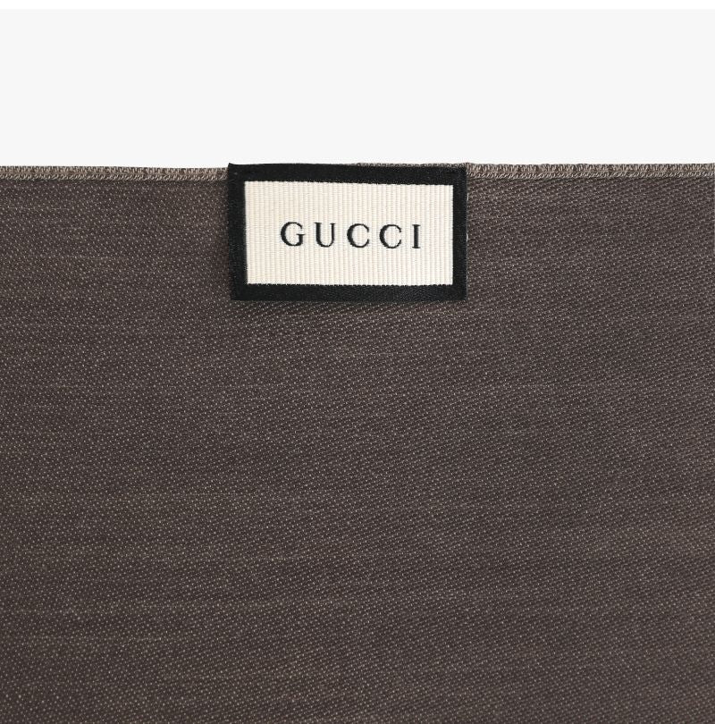 Bufanda Gucci para hombre 70x200 marrón