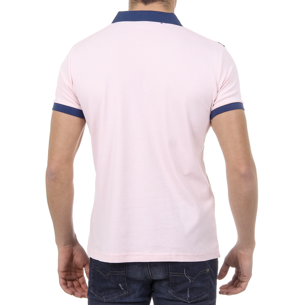 Polo Ufford & Suffolk Polo Club para hombre, manga corta, US004 ROSA