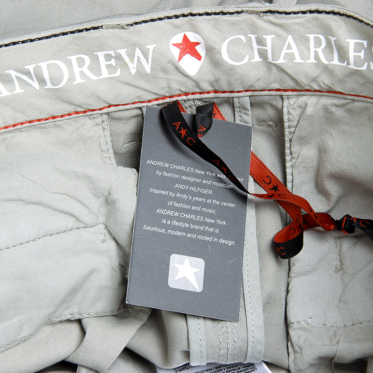 Pantalones cortos Andrew Charles para hombre gris claro SADECK