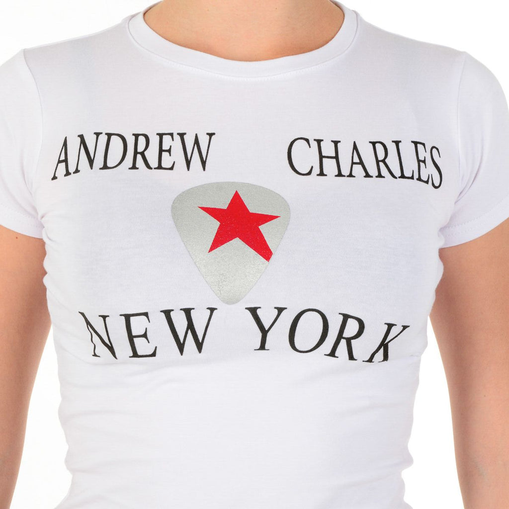 Camiseta para mujer Andrew Charles By Andy Hilfiger TS501 03 1002 TARANA BLANCA S14