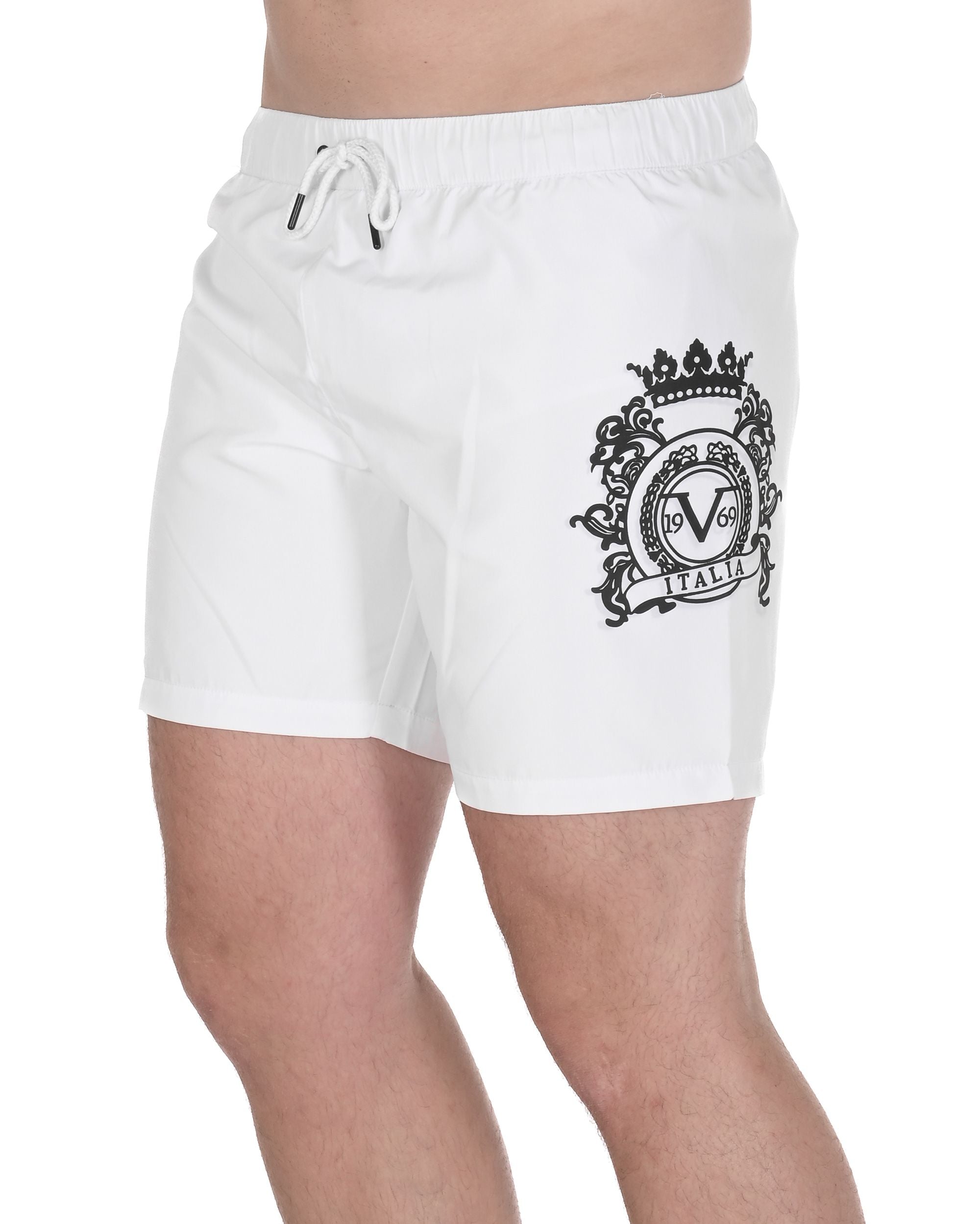 19V69 Italia Mens Swimwear Trunk VSC1MBM06 WHITE