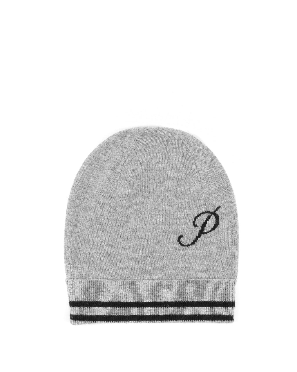 Gorro de cachemira con monograma - Gris