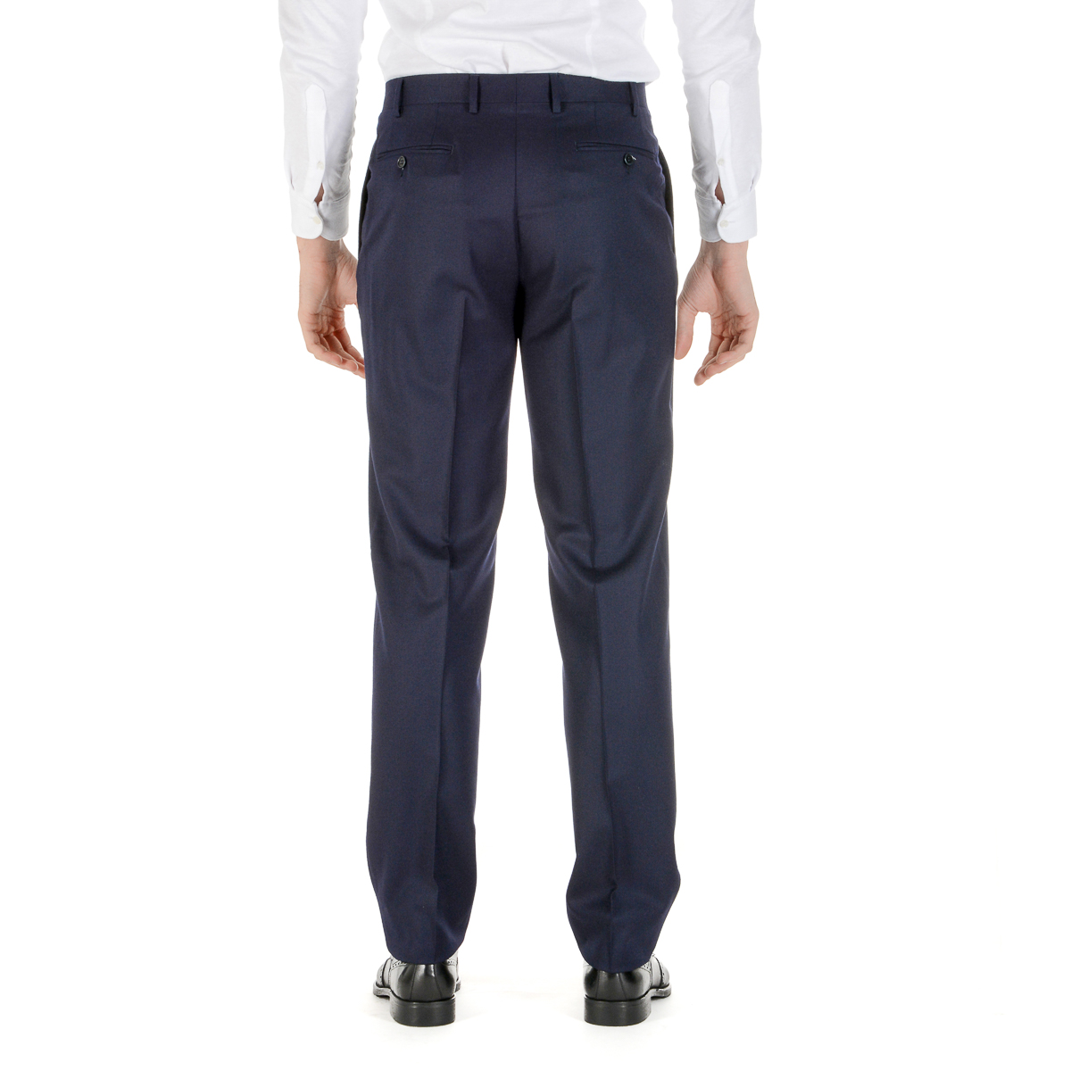 Canali Mens Pants Dark Blue