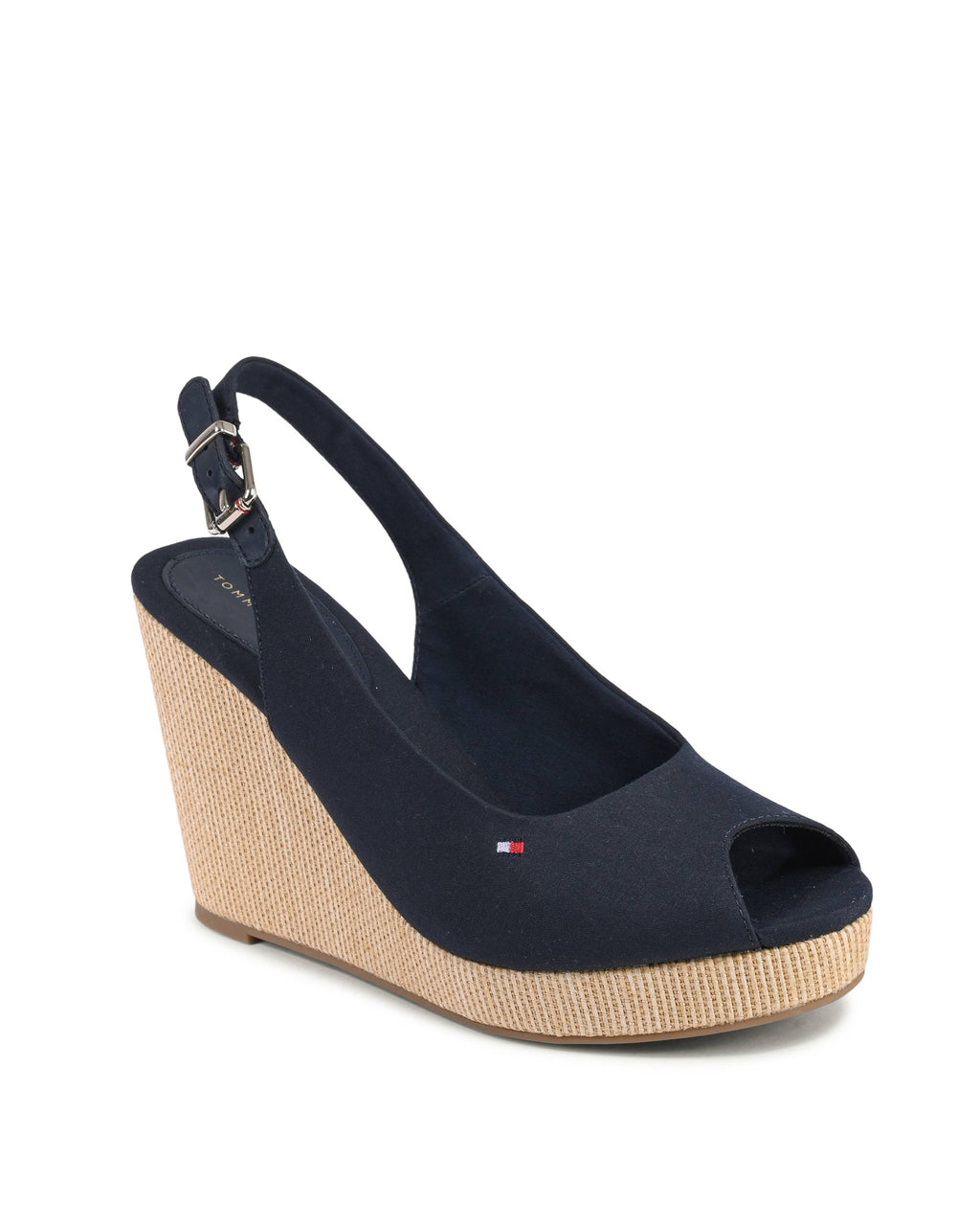 Tommy Hilfiger - Sandalias de cuña para mujer, color azul, FW0FW04789DW5