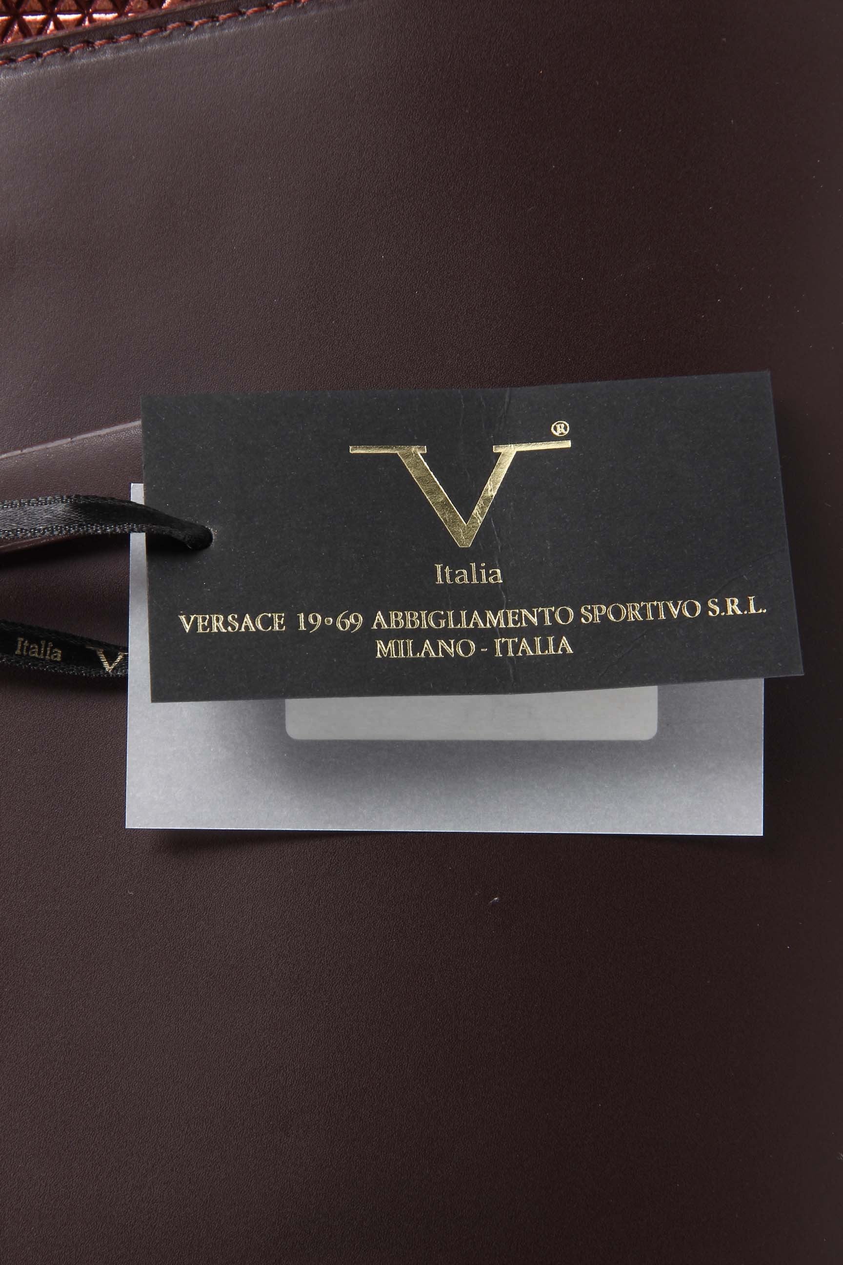 Bolso de mano para mujer V 1969 Italia V016-S RUGA STAMPATO BORDEAUX
