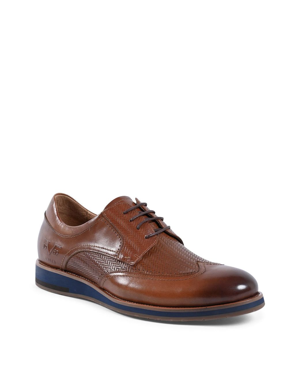19V69 Italia Brogue para hombre Marrón YO ZD28-H27 TABACO
