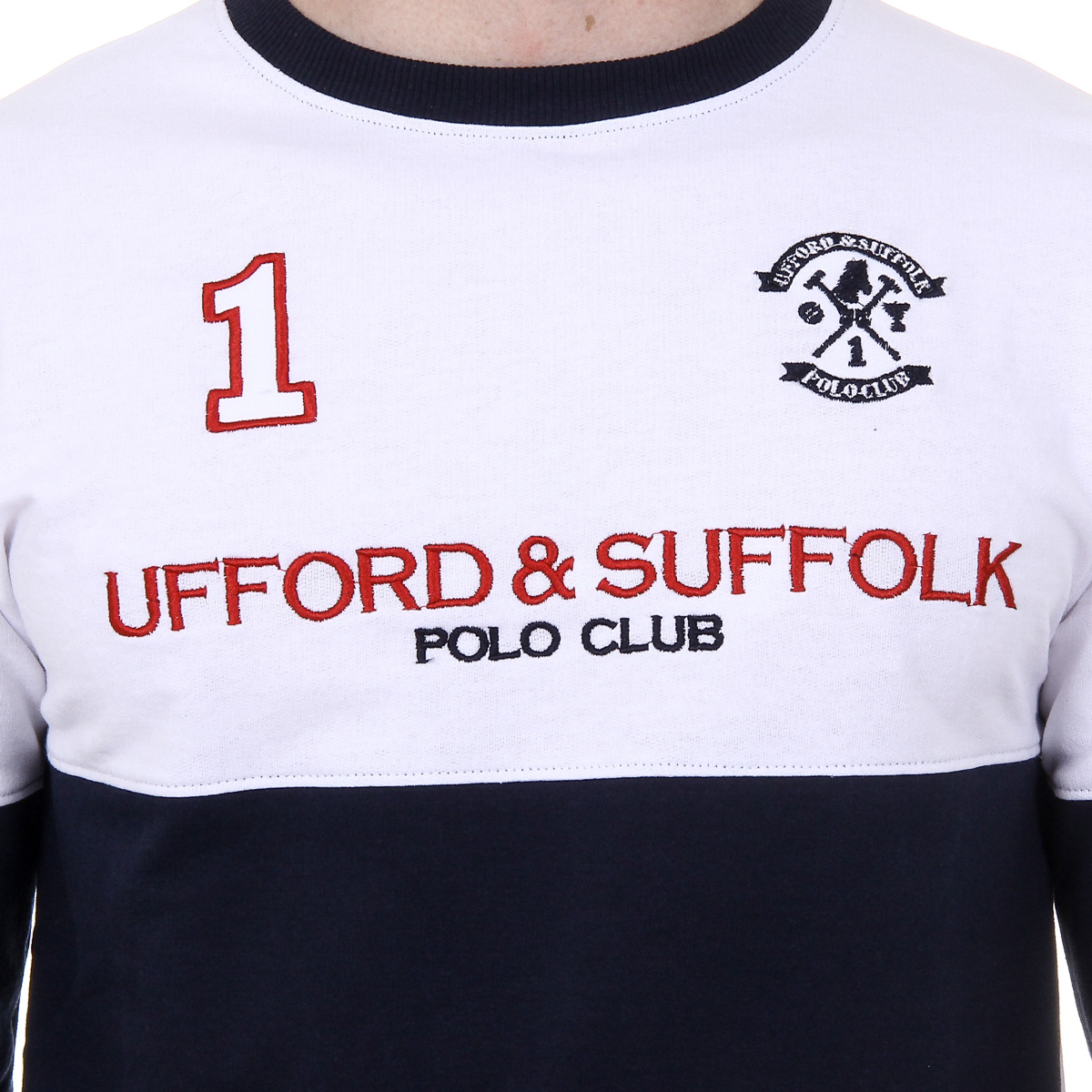 Suéter de hombre Ufford & Suffolk Polo Club de manga larga y cuello redondo