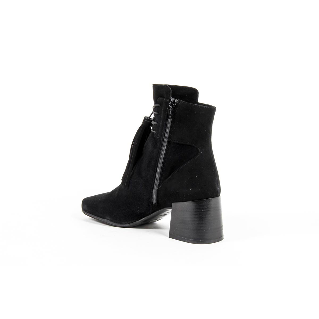 V 1969 Italia Botín de tacón para mujer B2482 CAMOSCIO NERO