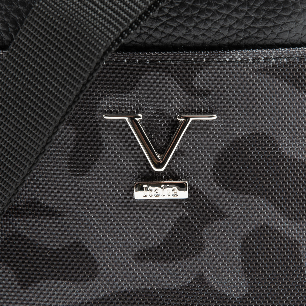 V 1969 Italia Mens Shoulder Bag Black MILITARY