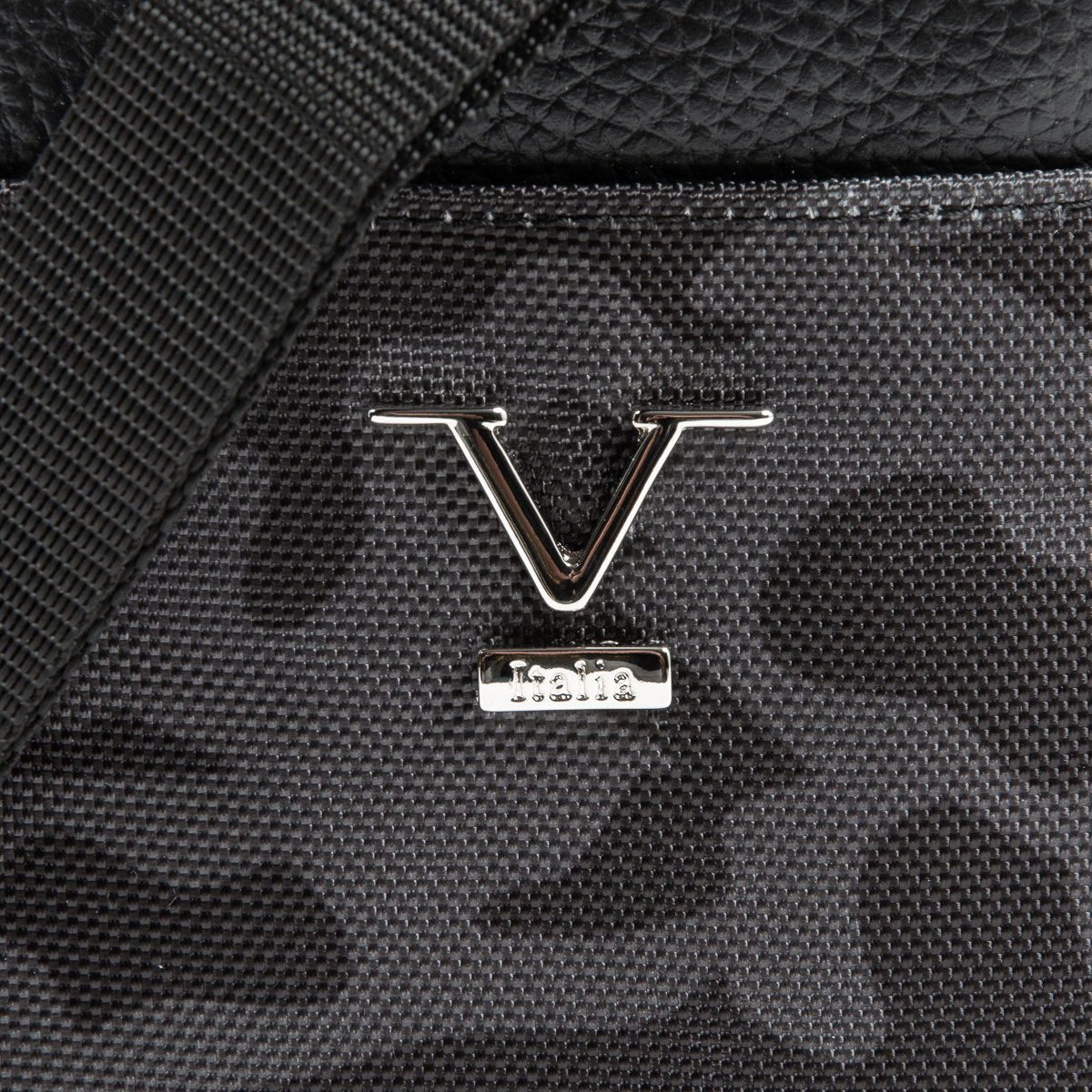 V 1969 Italia Mens Shoulder Bag Black MILITARY
