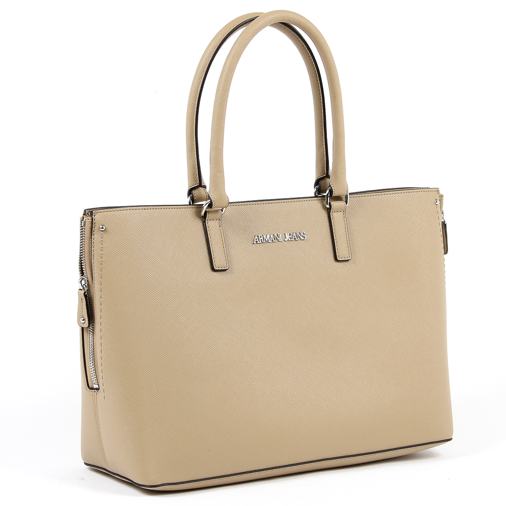 Bolso de mano para mujer Armani Jeans color camello 922166 7P756 11955