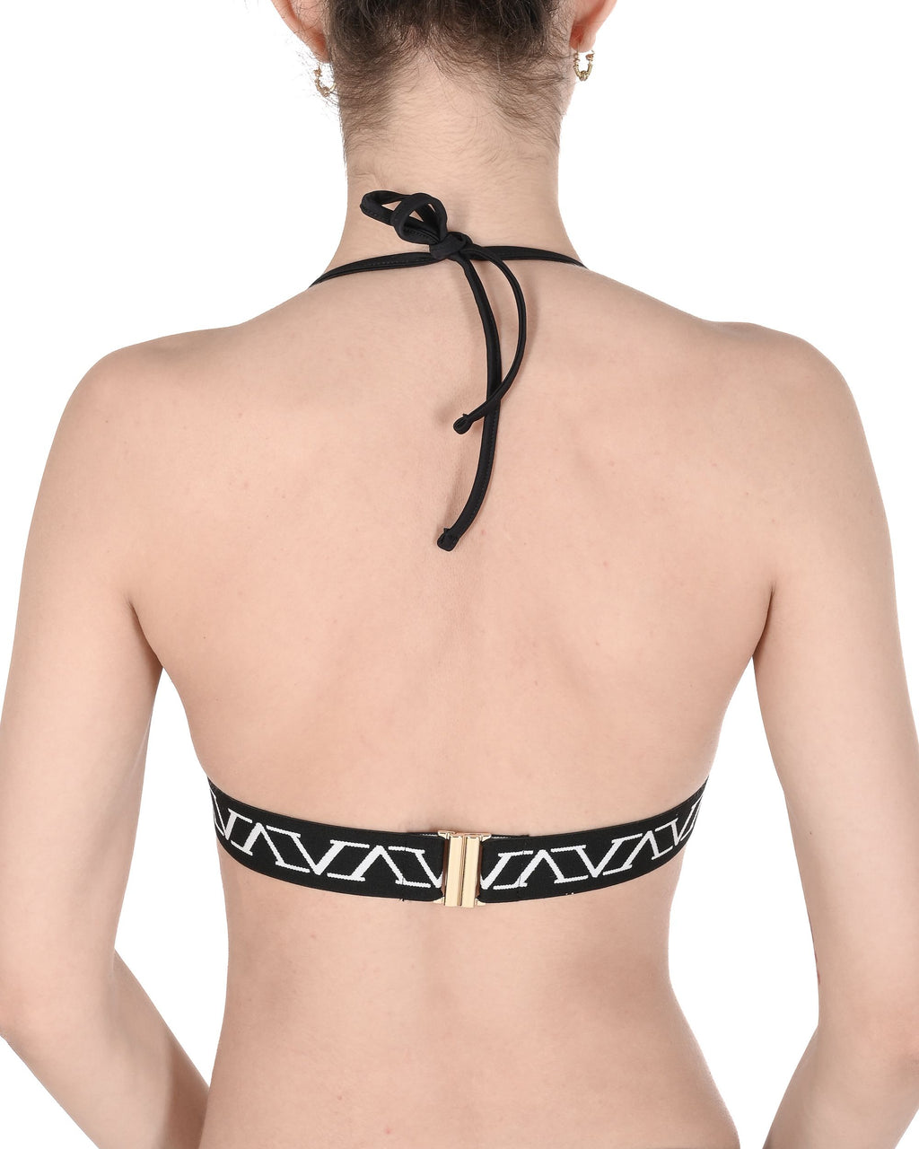19V69 Italia Womens Swimwear Elastic Tape Bottom VSC1WBT05 BLACK