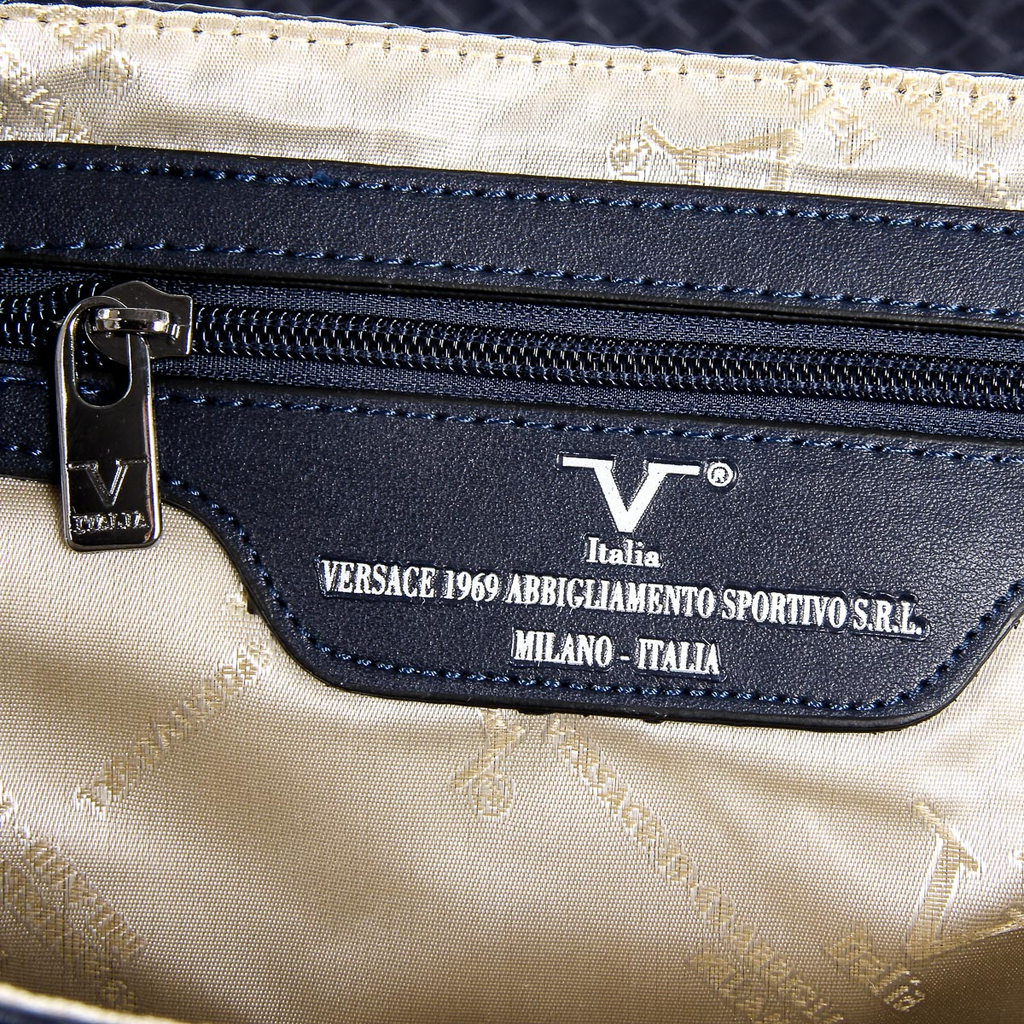 Bolso de mano para hombre V 1969 Italia Azul LEROY