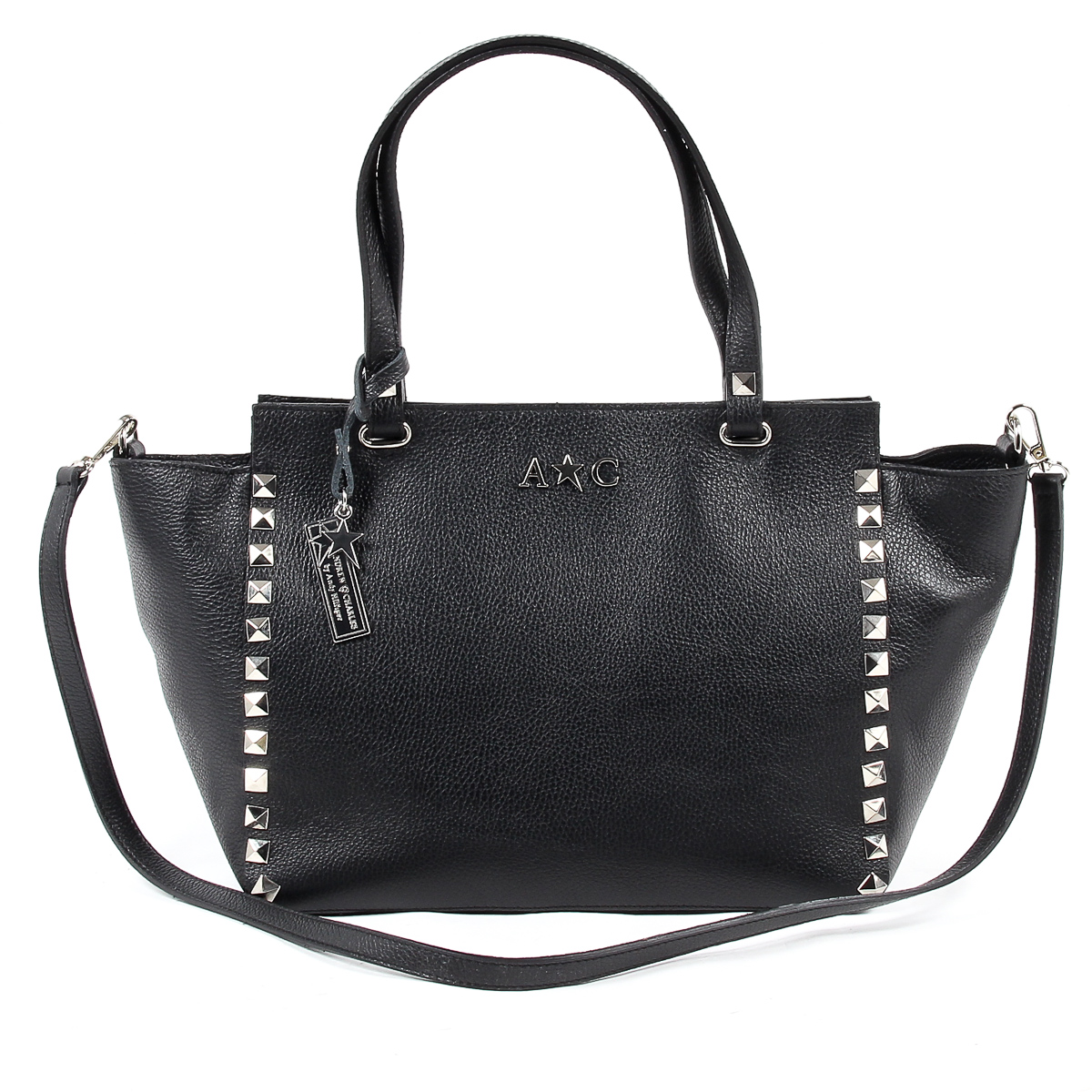 Andrew Charles Womens Handbag Black JASMIN