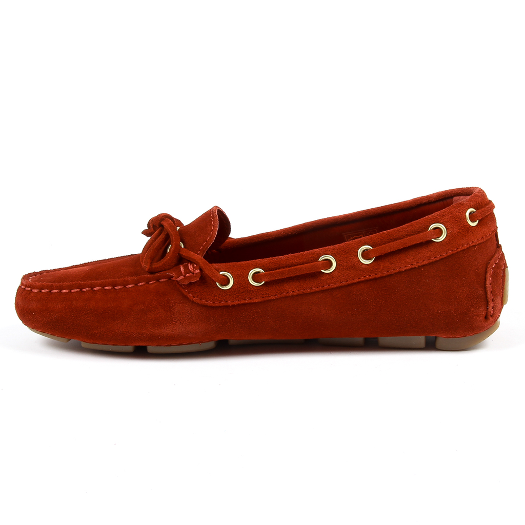 Mocasín para mujer V 1969 Italia rojo PISA