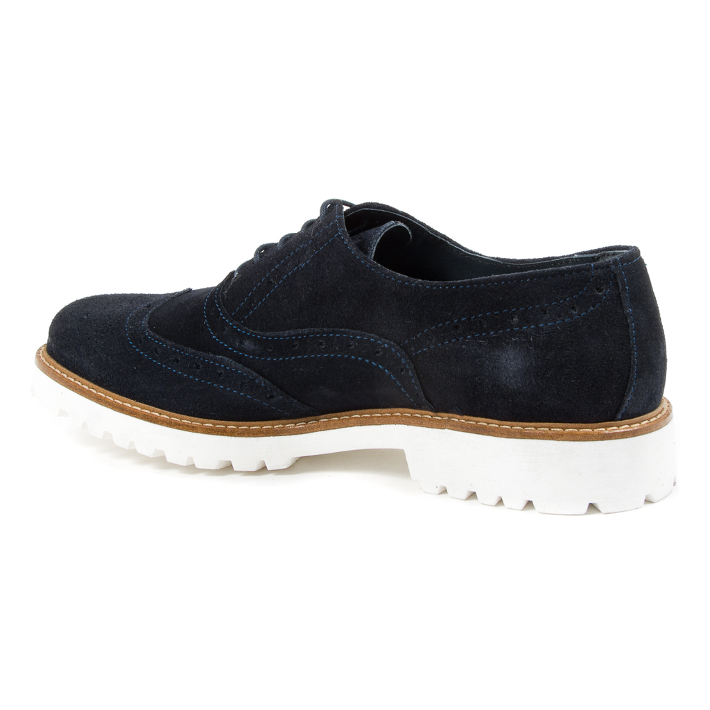 Andrew Charles - Zapatos brogue para hombre, color azul LUIS