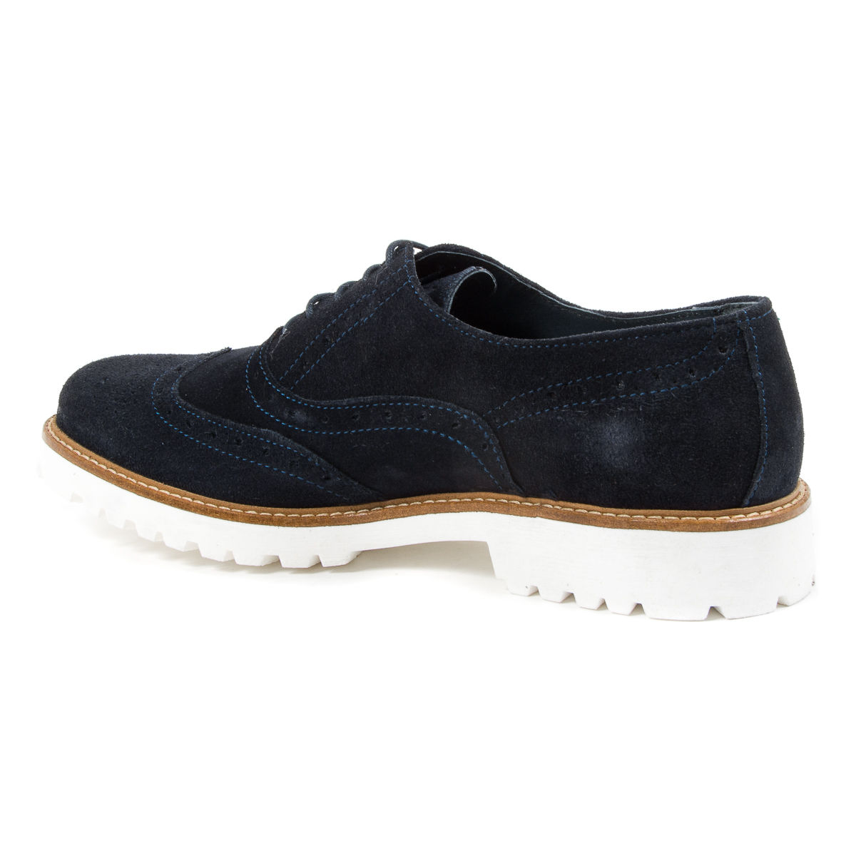 Andrew Charles - Zapatos brogue para hombre, color azul LUIS