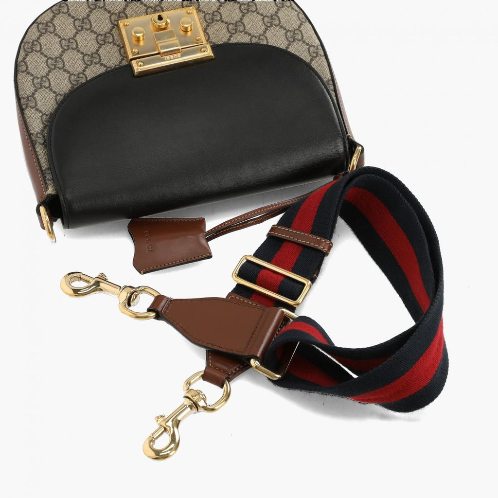 Bolso de hombro con candado y monograma GG
