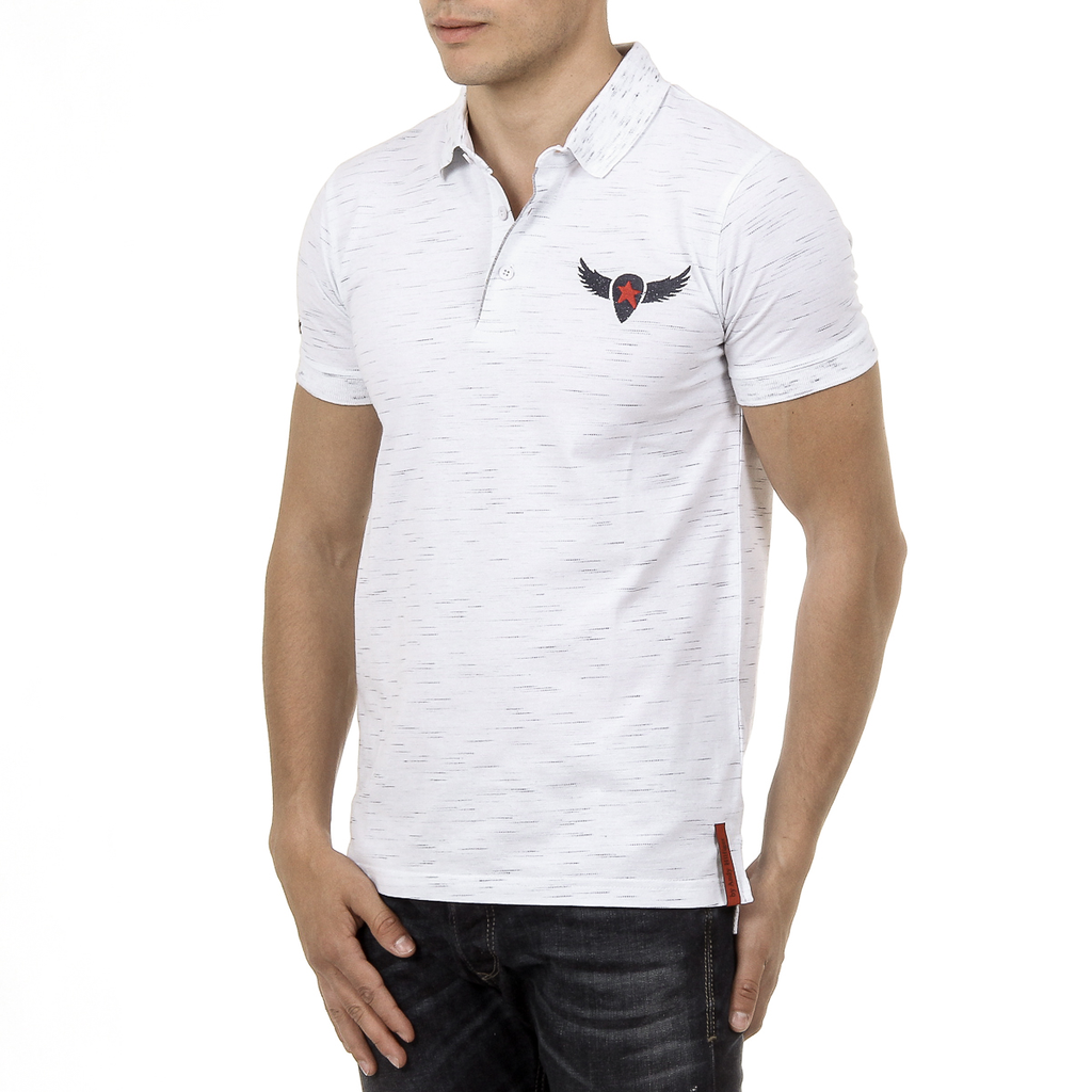 Andrew Charles Mens Polo Short Sleeves White THOMAS