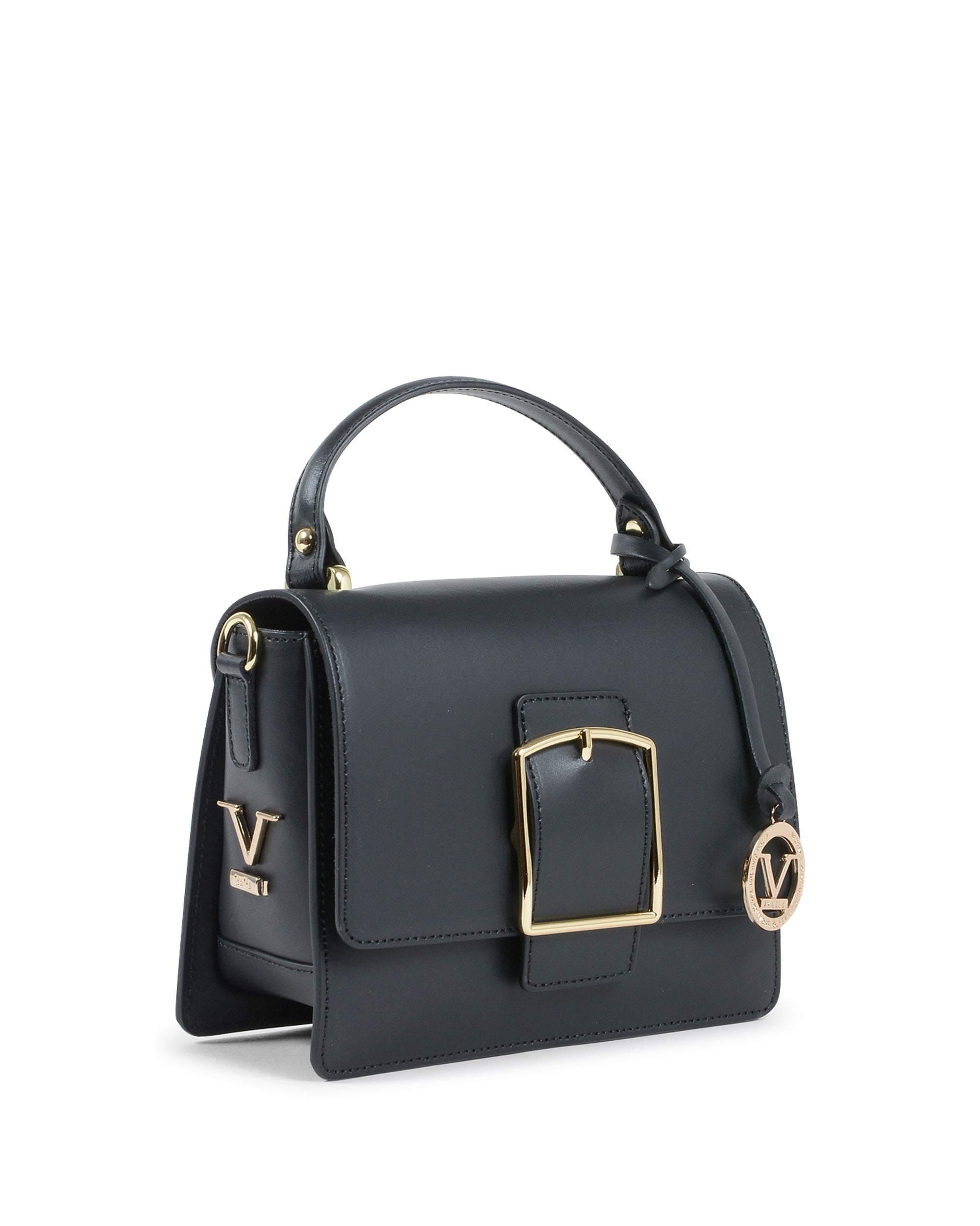 Bolso de mano para mujer V Italia negro V505 52 RUGA NERO