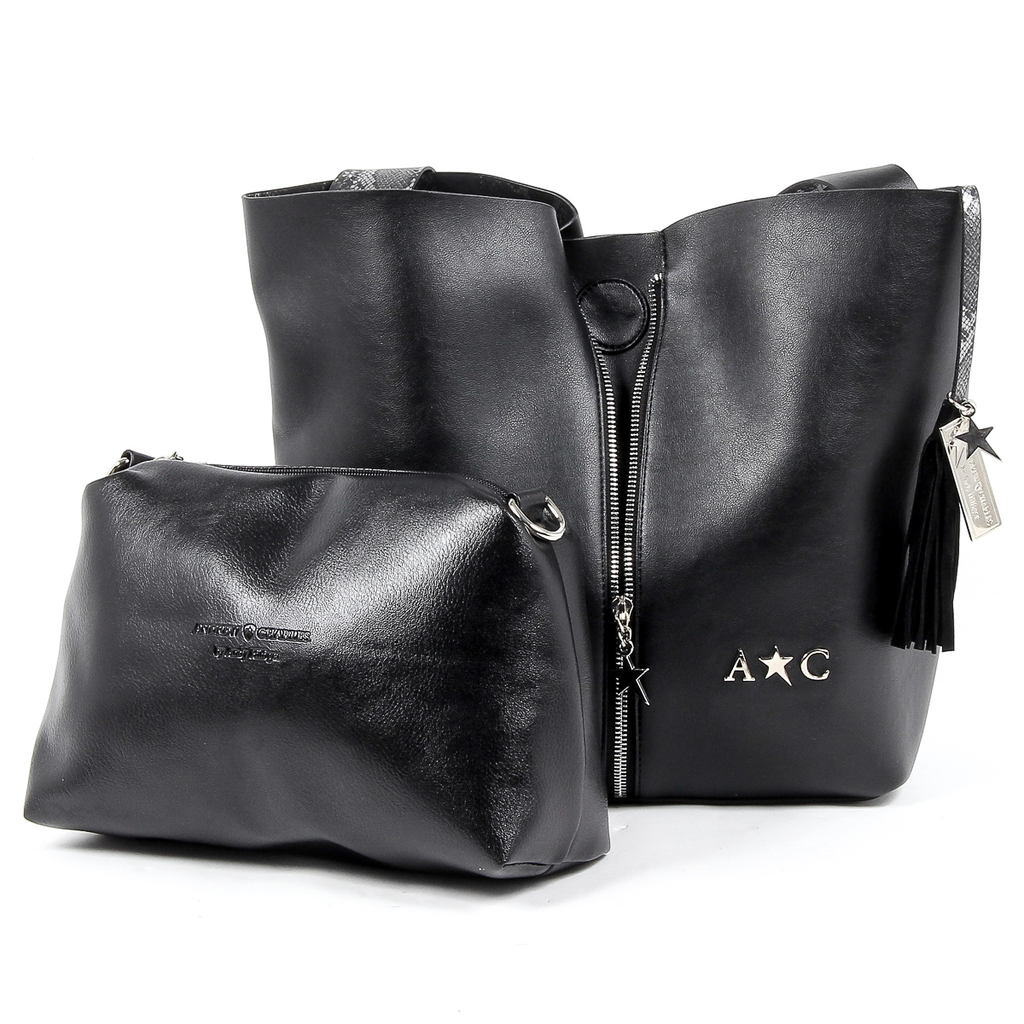 Andrew Charles Womens Handbag Black JANE