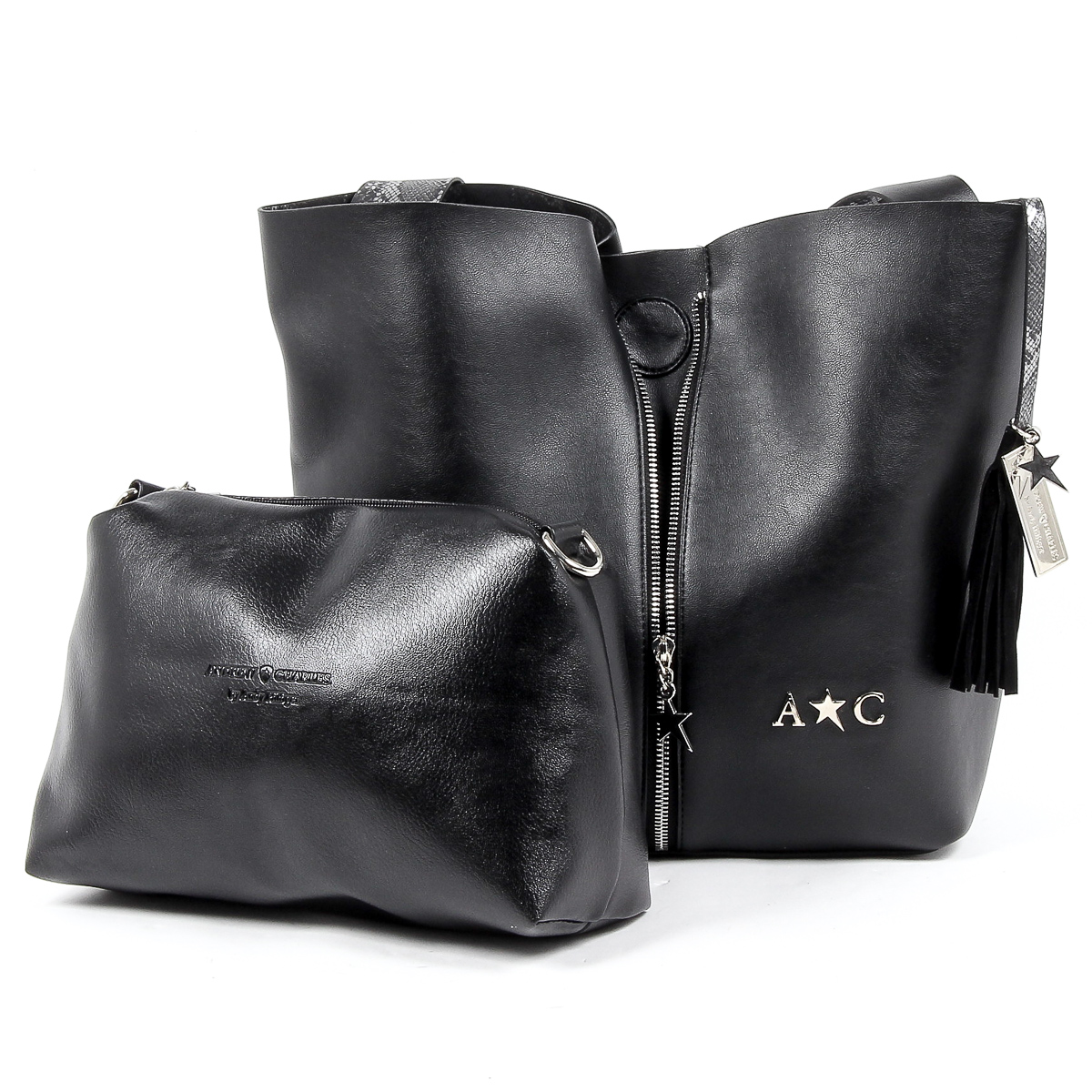 Andrew Charles Womens Handbag Black JANE
