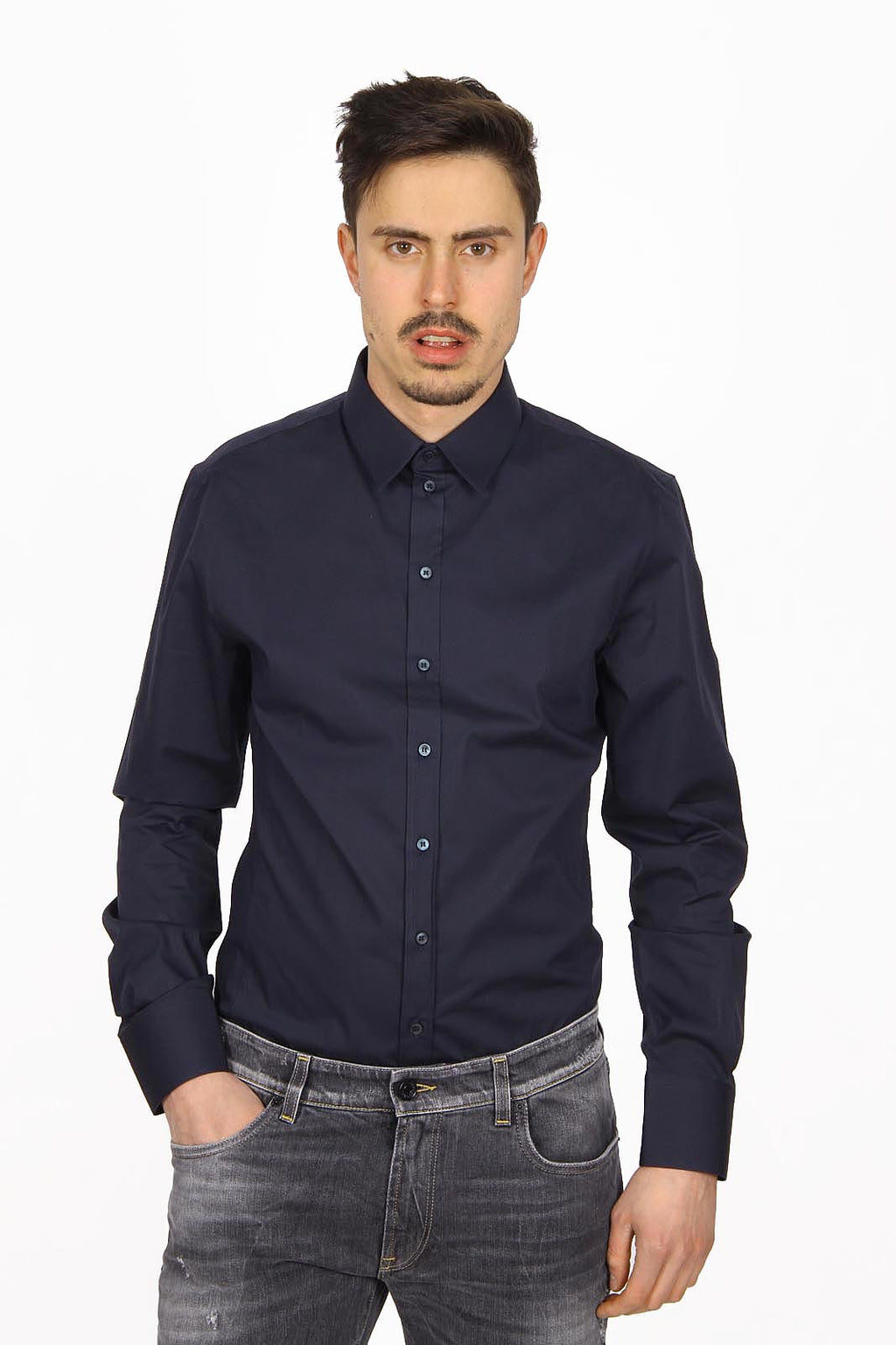 Camisa Dolce & Gabbana de manga larga para hombre G5CP6T FUEAJ B0711