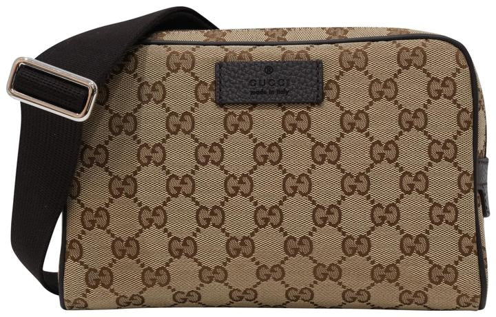 Riñonera Gucci en color beige y marrón