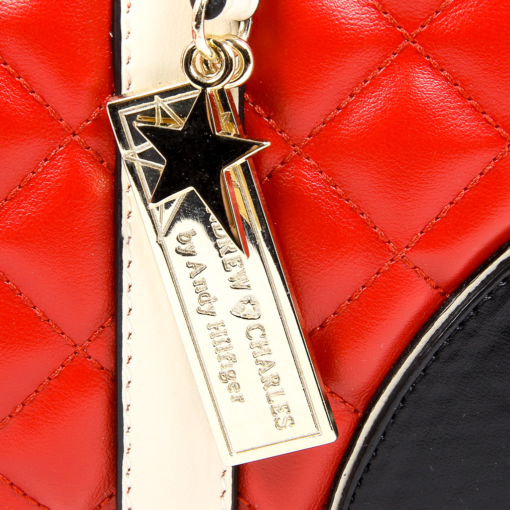 Andrew Charles Womens Handbag Red ABBIE