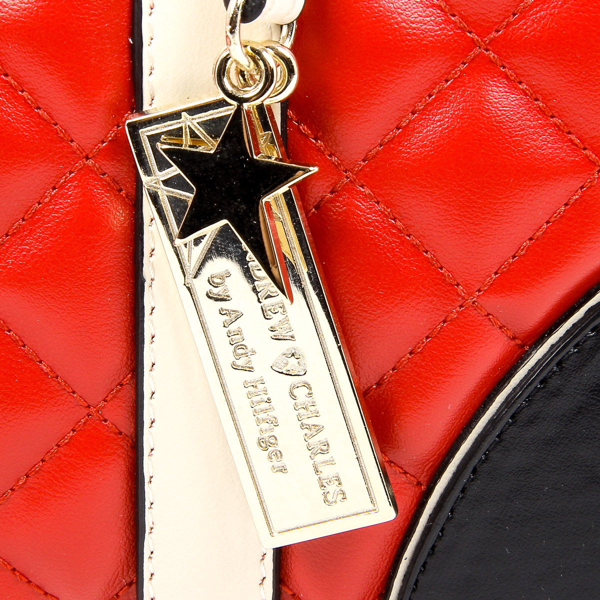 Andrew Charles Womens Handbag Red ABBIE