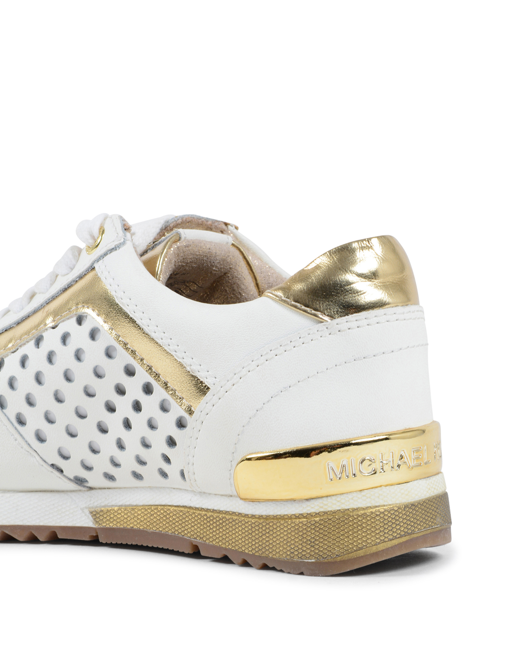 Zapatillas Michael Kors para niña blancas ZIA ALLIE SAY ORO BLANCO