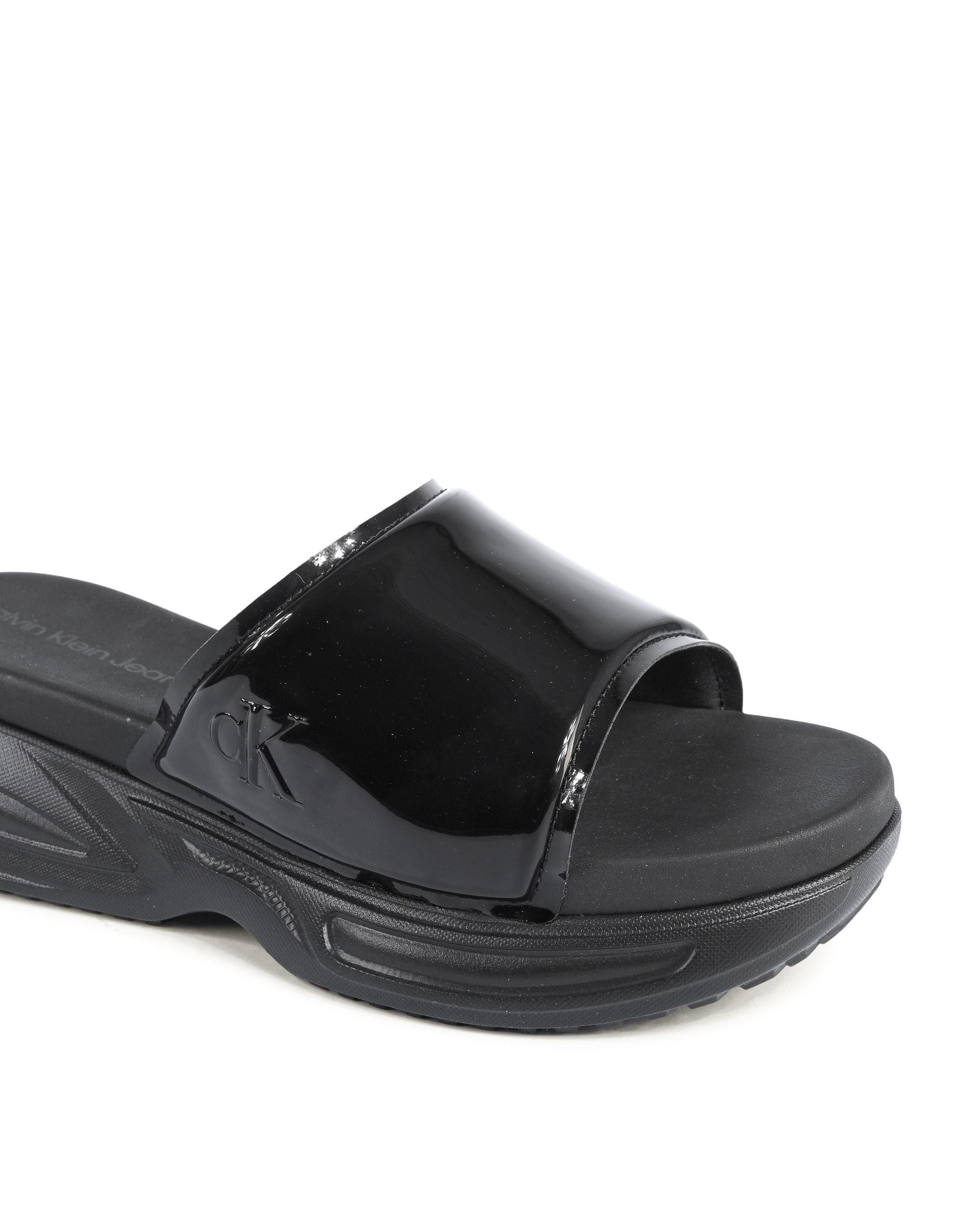 Chanclas Calvin Klein para mujer negras YW0YW014040GT