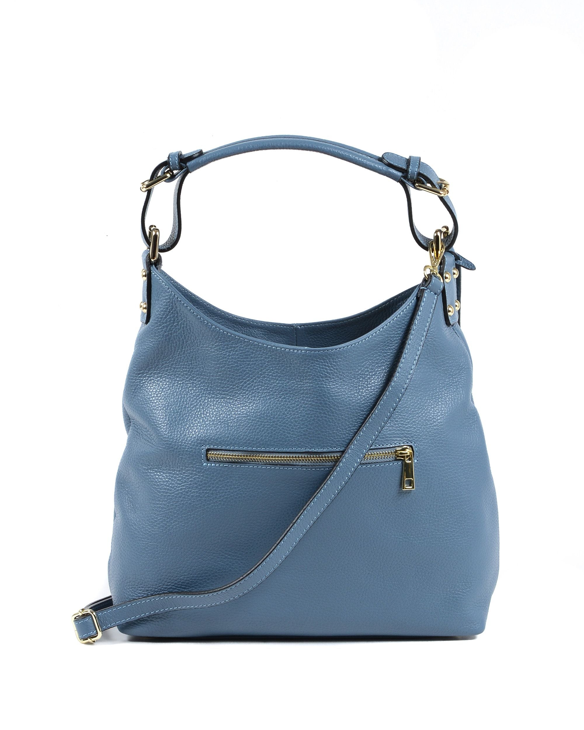 Bolso de hombro para mujer V Italia Azul claro V319 52 DOLLARO CELESTE