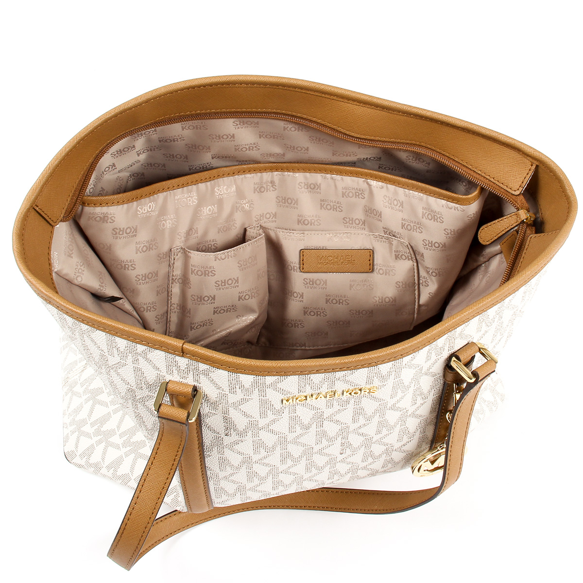 Michael Kors Womens Handbag SADY 35T7GD4T7B VANILLA ACRN