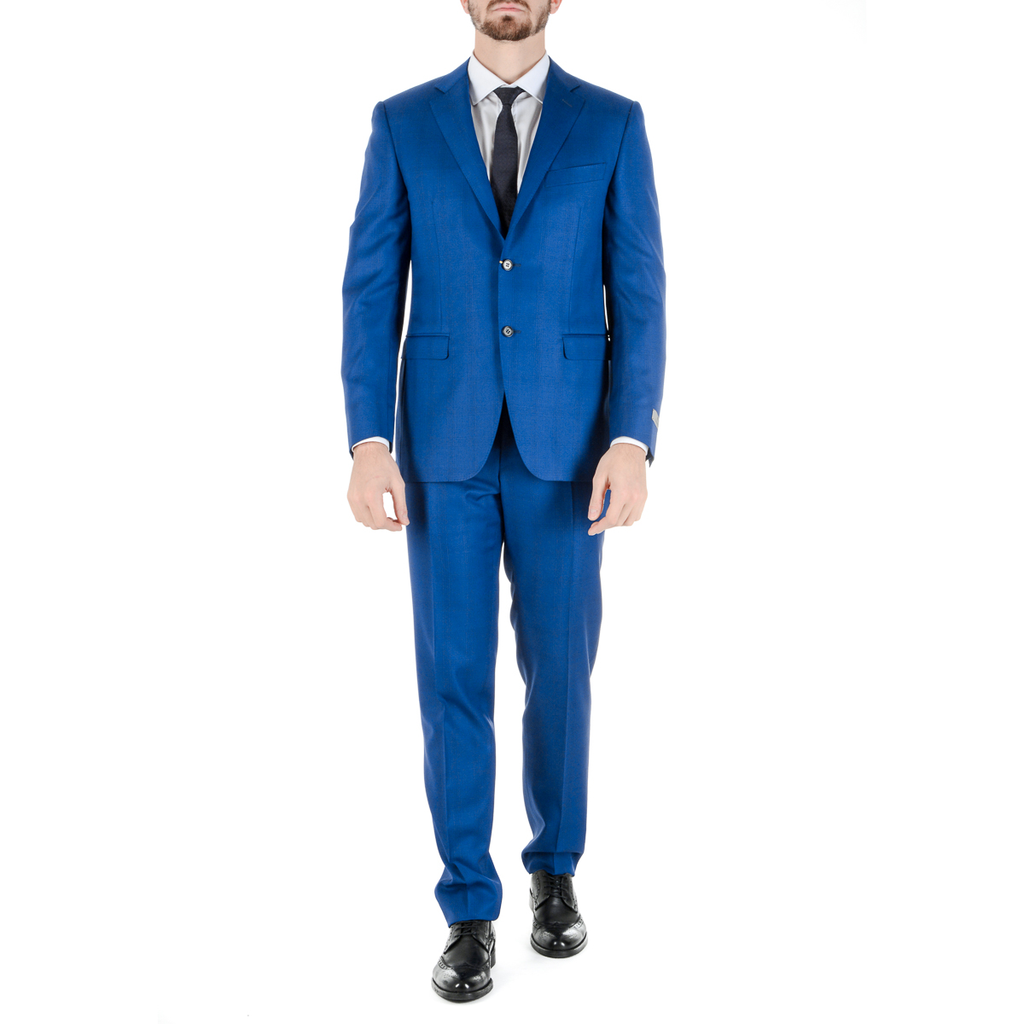 Canali Mens Suit Long Sleeves Blue