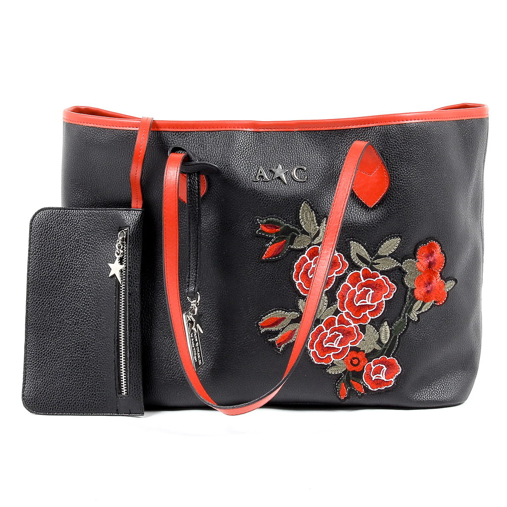 Bolso de mano Andrew Charles para mujer, color negro, INDIA