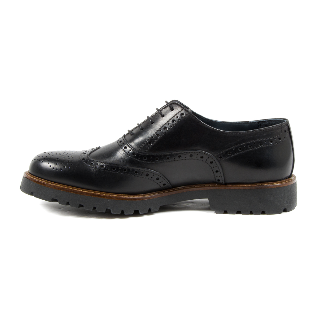 Zapatos brogue negros para hombre de Andrew Charles LUIS