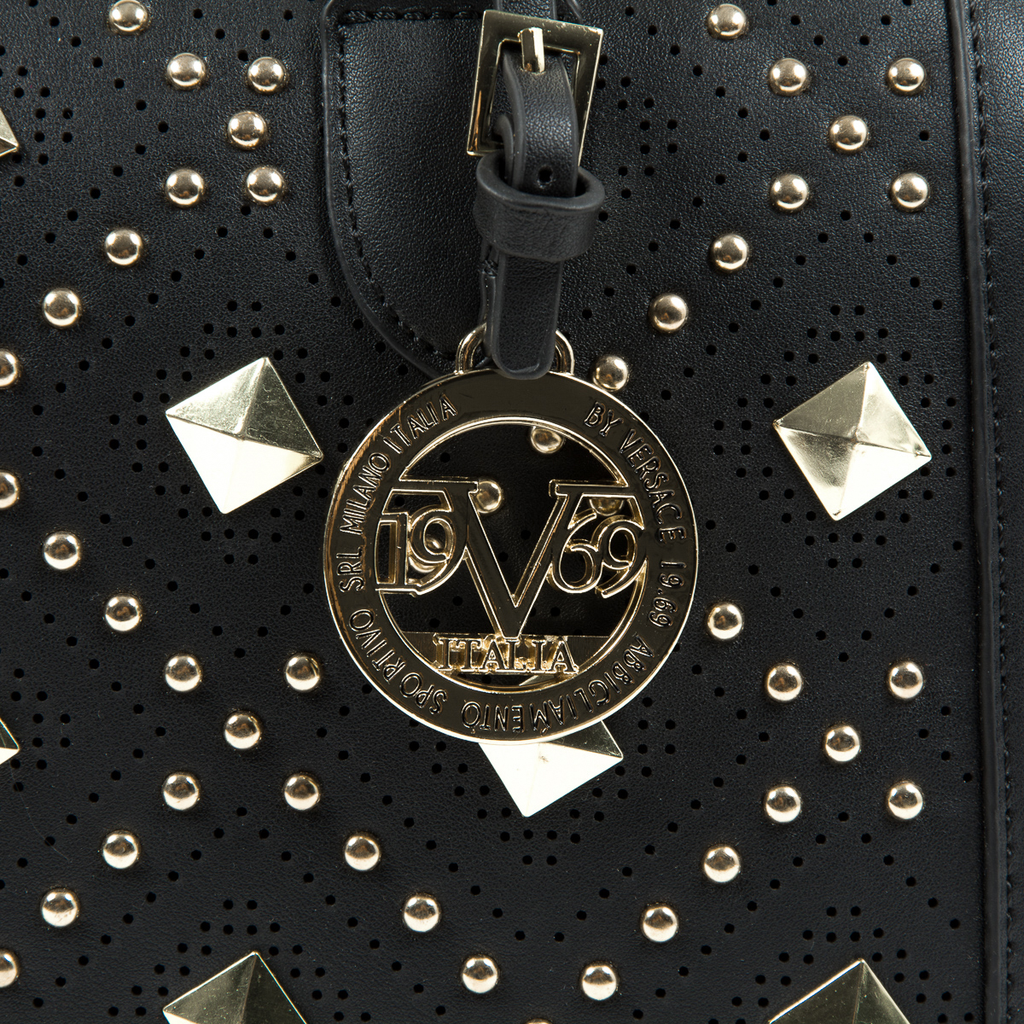 Bolso de mano para mujer V 1969 Italia negro CLAIRE