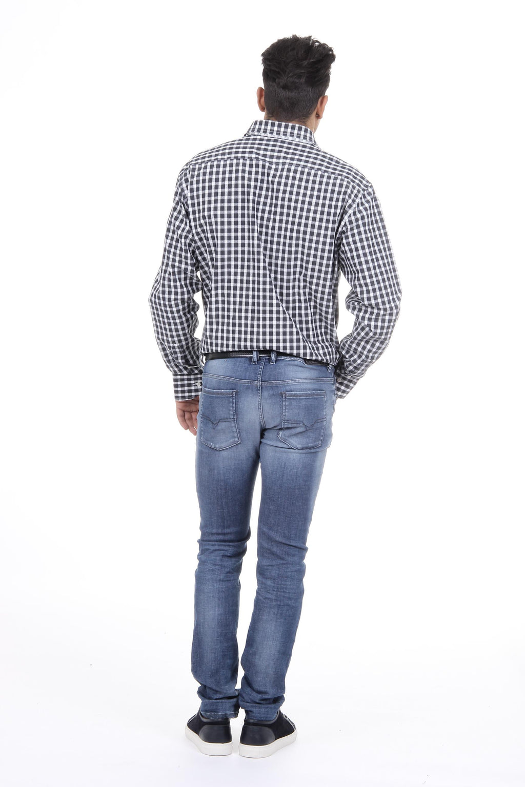 Camisa clásica moderna de corte italiano para hombre V 1969, talla 377, 216