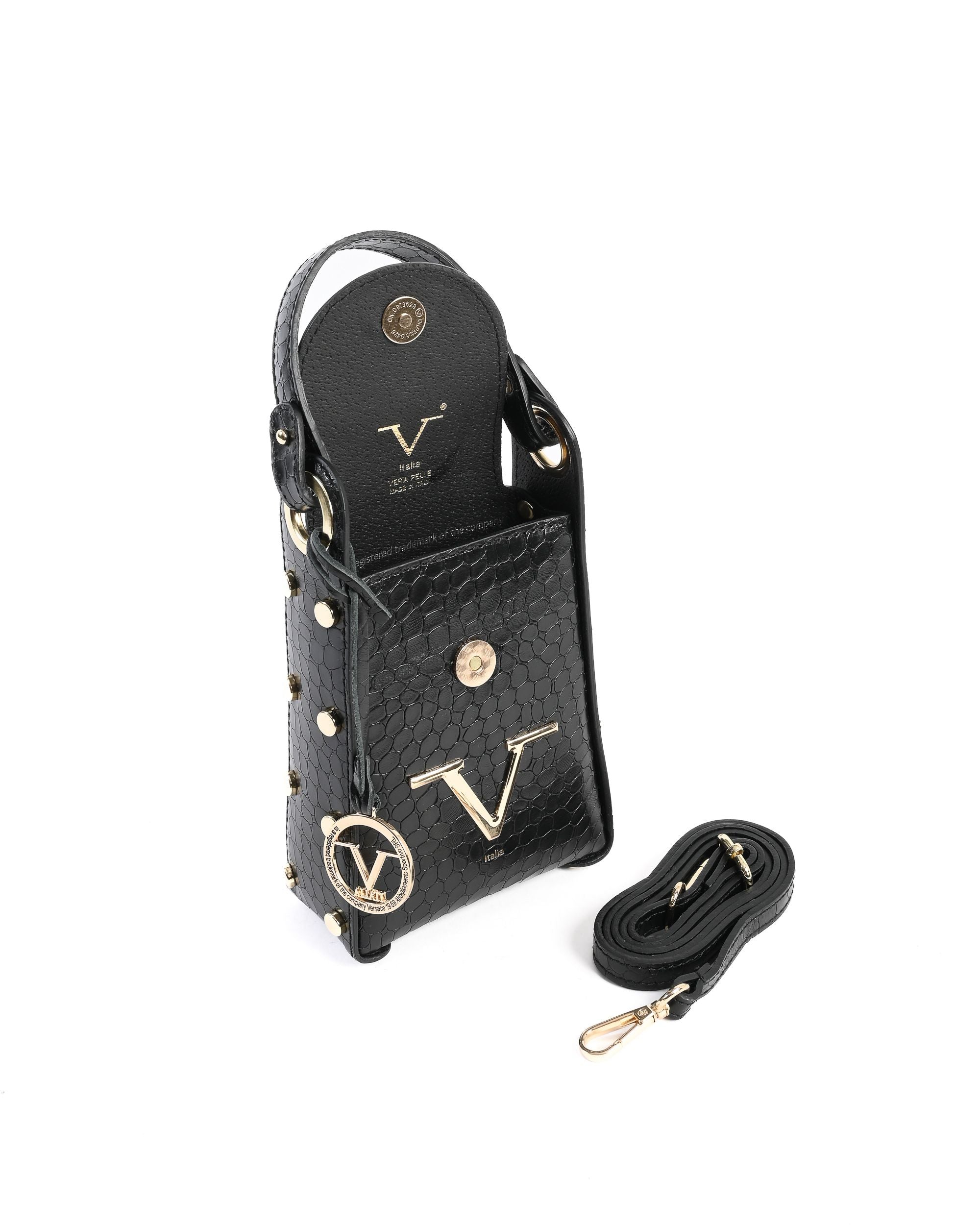 Minibolso V Italia para mujer, negro, V16-COC-BLK
