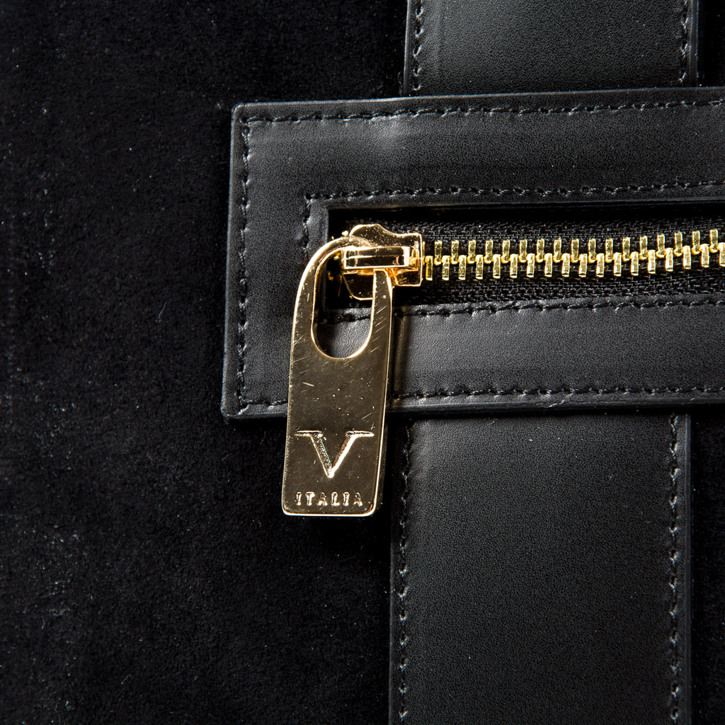 V 1969 Italia Womens Handbag Black CANVAS