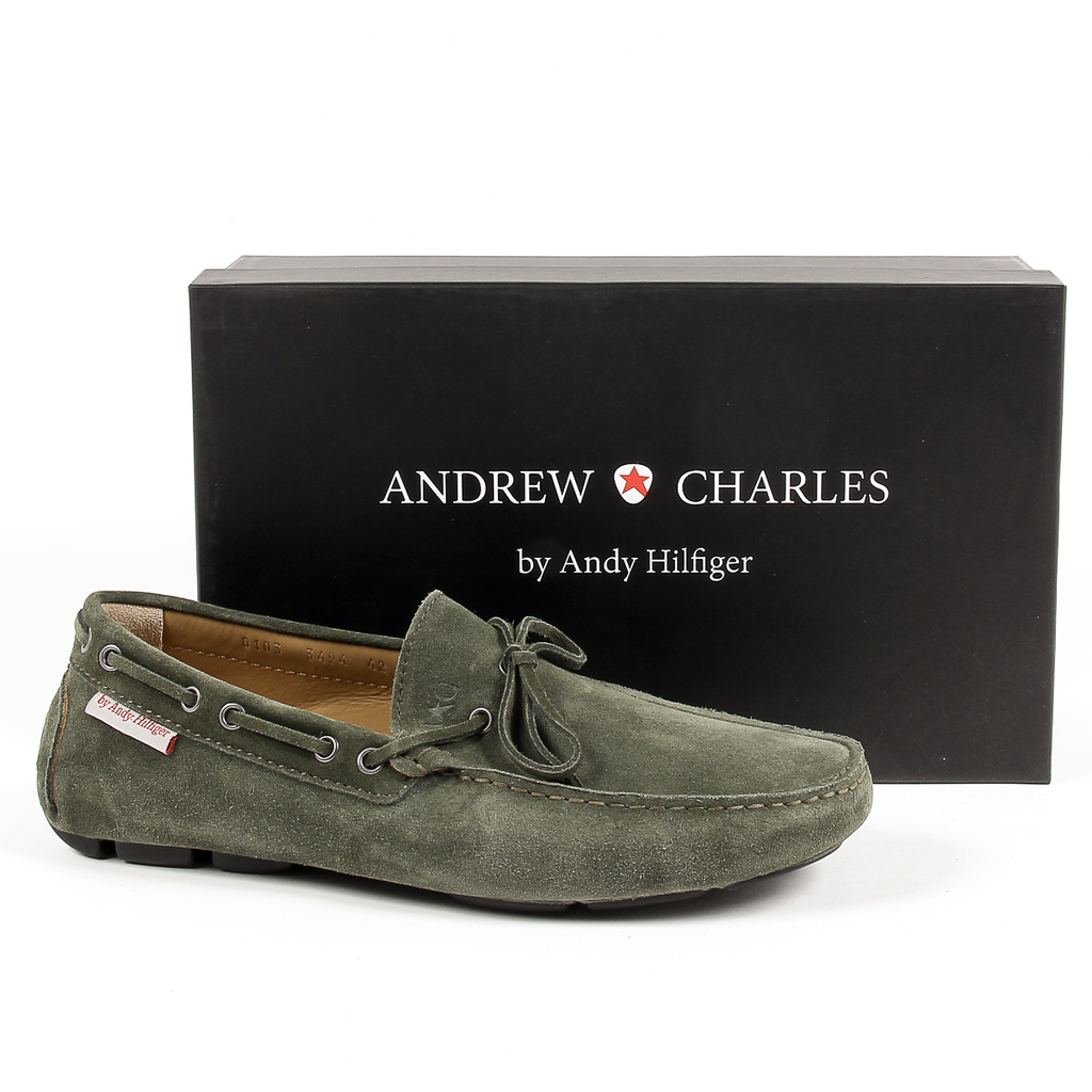 Mocasines Andrew Charles para hombre verde oscuro STEVE