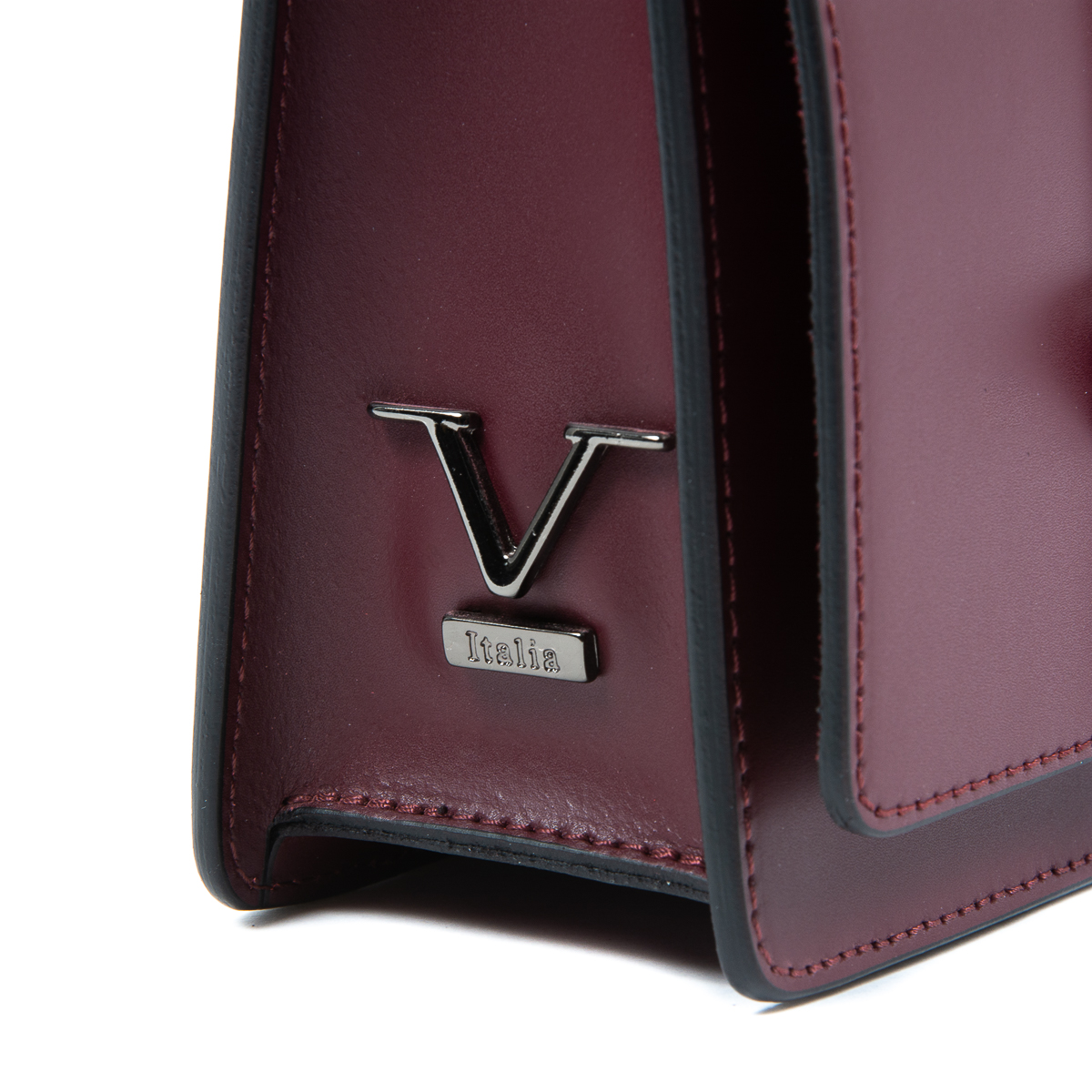 V 1969 Italia Bolso de mano para mujer Burdeos DIADEMA