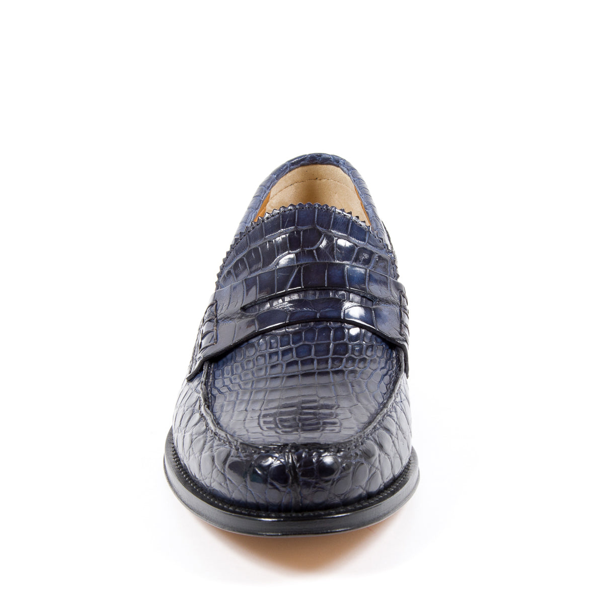 Mocasín de piel de cocodrilo de lujo
